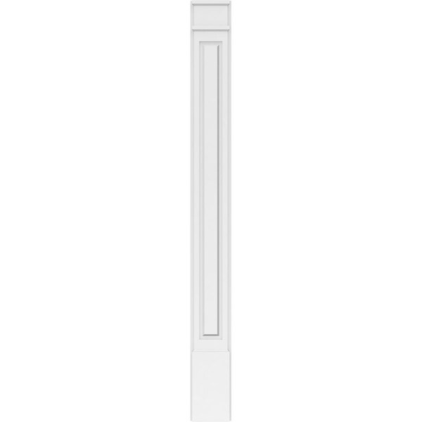Ekena Millwork Raised Panel PVC Pilaster w/Decorative Capital & Base, 8"W x 82"H x 2"P - PILP08X082RP02-2