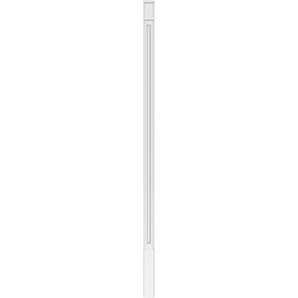 Ekena Millwork Raised Panel PVC Pilaster w/Decorative Capital & Base, 4"W x 102"H x 2"P - PILP04X102RP02-2