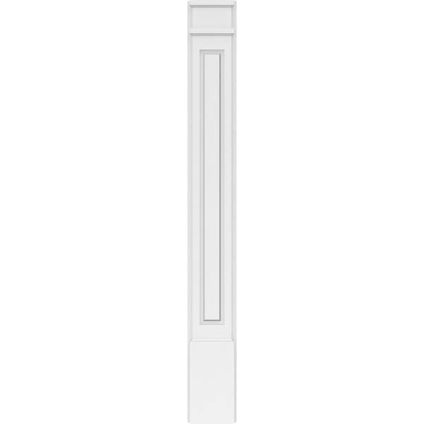 Ekena Millwork Raised Panel PVC Pilaster w/Decorative Capital & Base, 7"W x 60"H x 2"P - PILP07X060RP02-2