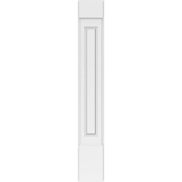 Ekena Millwork Raised Panel PVC Pilaster w/Standard Capital & Base, 7W x 48H x 2P, PR - PILP07X048RP01-2