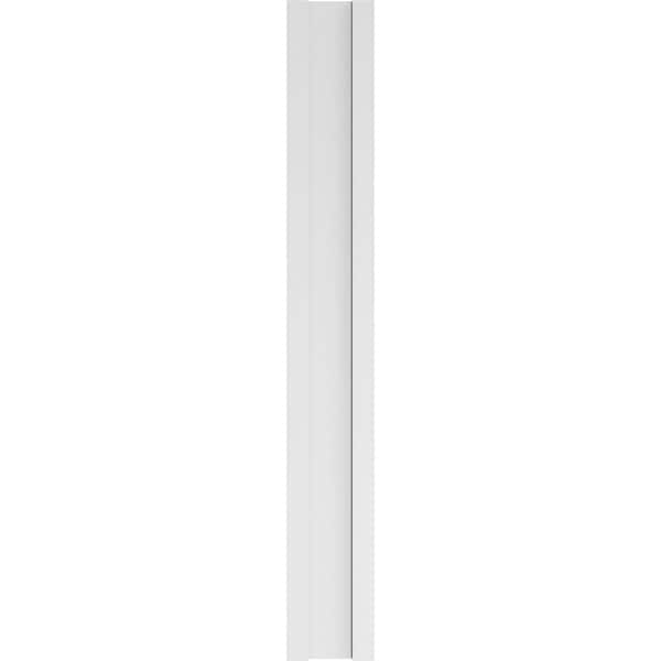 Ekena Millwork Two Equal Raised Panel PVC Pilaster w/Standard Capital & Base, 8"W x 60"H x 2"P - PILP08X060DRP01-2