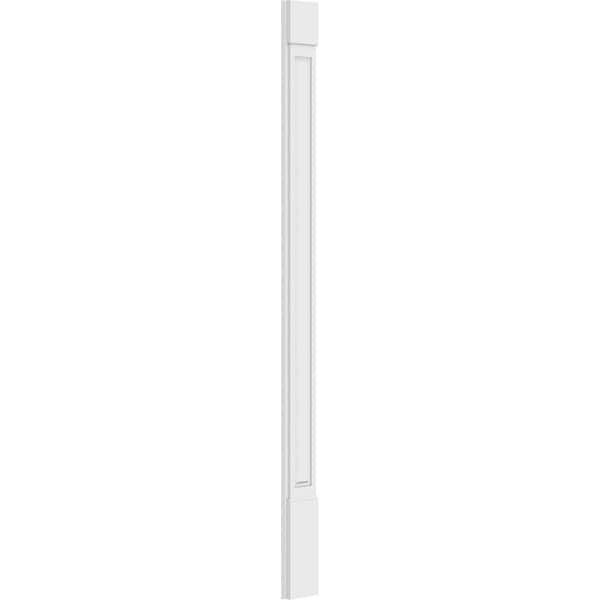 Ekena Millwork Raised Panel PVC Pilaster w/Standard Capital & Base, 8"W x 108"H x 2"P - PILP08X108RP01-2