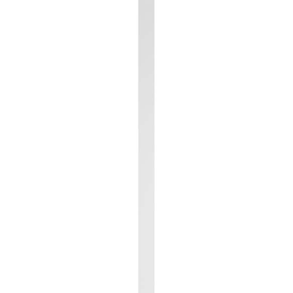 Ekena Millwork Two Equal Flat Panel PVC Pilaster w/Standard Capital & Base, 5"W x 90"H x 2"P - PILP05X090DFP01-2