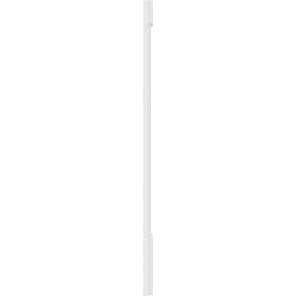 Ekena Millwork Two Equal Flat Panel PVC Pilaster w/Standard Capital & Base, 9"W x 60"H x 2"P - PILP09X060DFP01-2