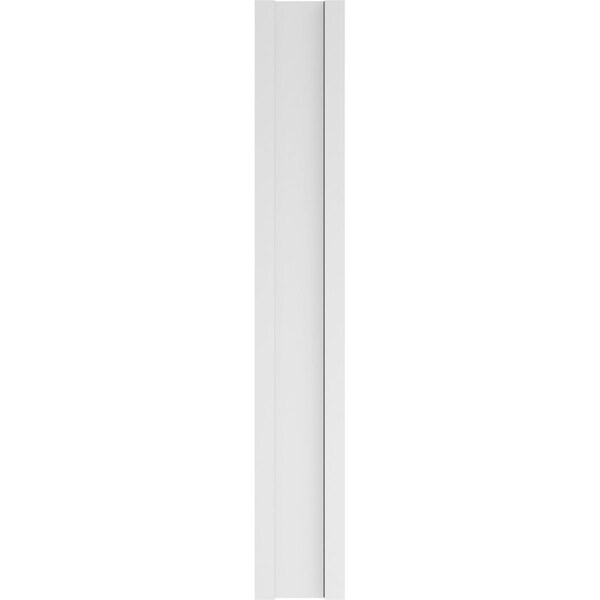 Ekena Millwork Two Equal Flat Panel PVC Pilaster w/Standard Capital & Base, 9"W x 60"H x 2"P - PILP09X060DFP01-2