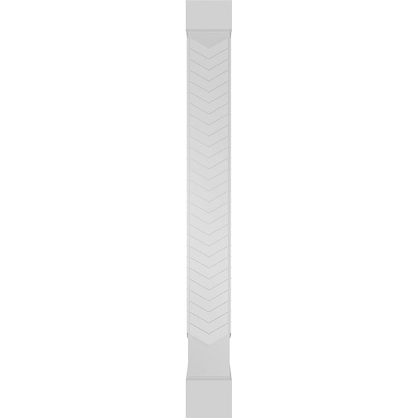 Ekena Millwork Craftsman Classic Square Non-Tapered Chevron Modern Fretwork Column - CC1209ENCVDCSCS