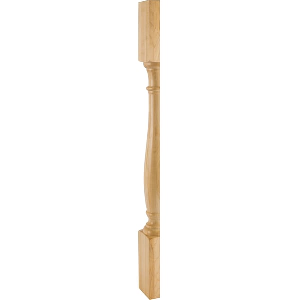 Hardware Resources 3-1/2" Wx1-3/4"Dx35-1/2"H White Birch Split Turned Post - P1S-WB