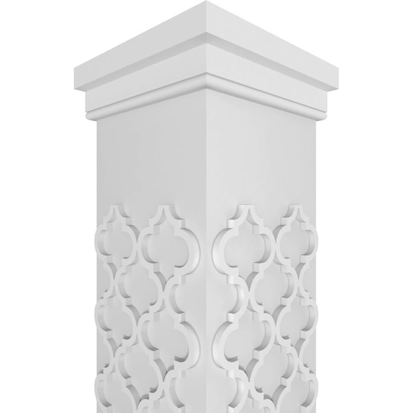 Ekena Millwork Craftsman Classic Square Non-Tapered Medium Marrakesh Fretwork Column - CC0808ENMKMPRPR