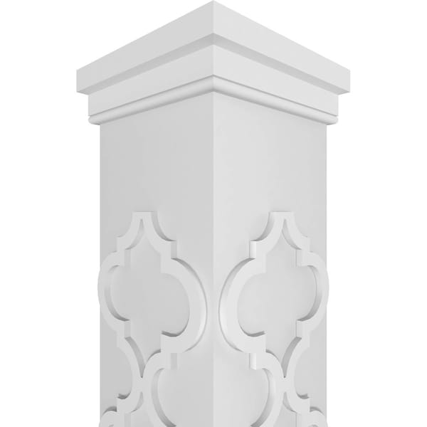Ekena Millwork Craftsman Classic Square Non-Tapered Large Marrakesh Fretwork Column - CC1210ENMKLPRPR