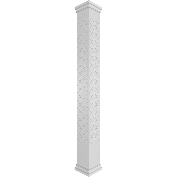 Ekena Millwork Craftsman Classic Square Non-Tapered Medium Marrakesh Fretwork Column - CC1209ENMKMPRPR