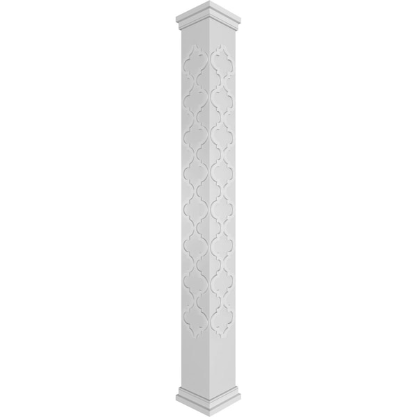 Ekena Millwork Craftsman Classic Square Non-Tapered Large Marrakesh Fretwork Column - CC1208ENMKLPRPR