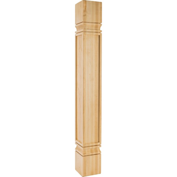 Hardware Resources 5" Wx5"Dx42"H White Birch Square Mission Post - PS-9-5-42-WB