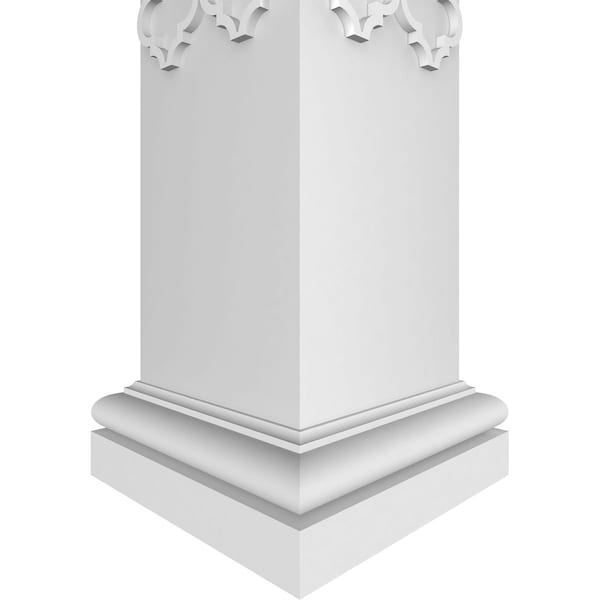 Ekena Millwork Craftsman Classic Square Non-Tapered Medium Marrakesh Fretwork Column - CC0808ENMKMTUTU