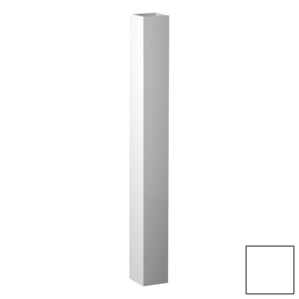 Ekena Millwork 5"W x 108"H x 5"D Plain Post Sleeve, White - 40050509PS
