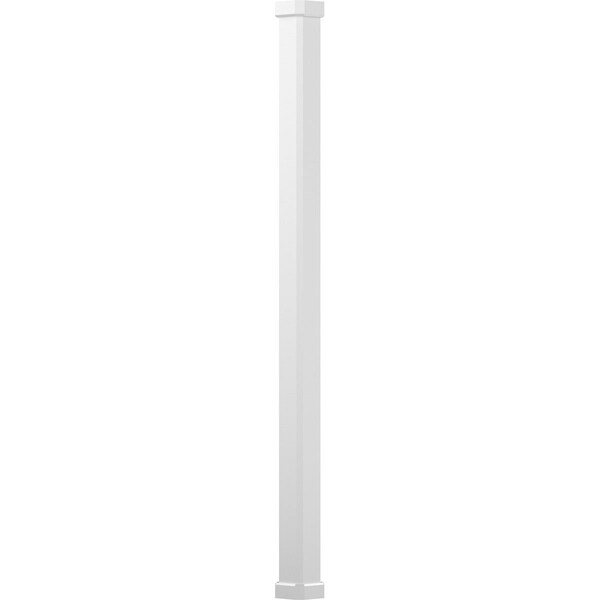Ekena Millwork 6" x 8' Endura-Aluminum Craftsman Style Column Square Shaft (For Post Wrap Installation) Non-Tapered - EA0608INPSECRCR