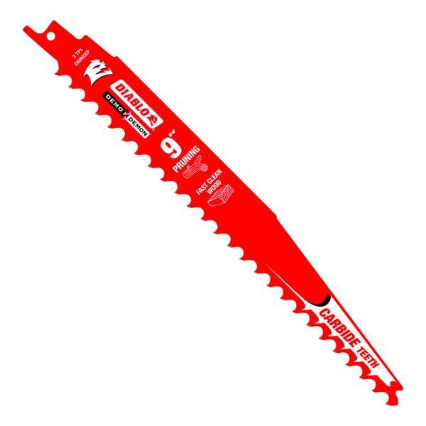 Diablo 9" L x Wood Cutting Reciprocating Saw Blade - DS0903CP