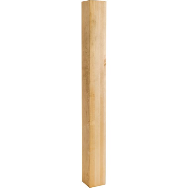 Hardware Resources 3-1/2" Wx3-1/2"Dx35-1/2"H Rubberwood Square Post - P42RW