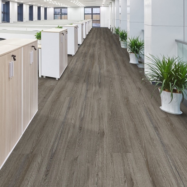 Lucida Surfaces LUCIDA SURFACES, GlueCore Thunder Sky 7 5/16 in. x48 in. 3mm 22MIL Glue Down Luxury Vinyl Planks , 60PK - GC-315PLT