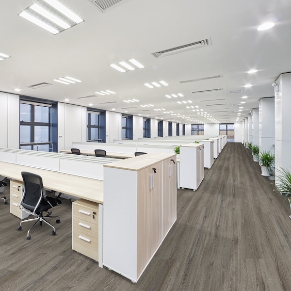 Lucida Surfaces LUCIDA SURFACES, GlueCore Thunder Sky 7 5/16 in. x48 in. 3mm 22MIL Glue Down Luxury Vinyl Planks , 60PK - GC-315PLT