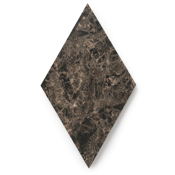 Lucida Surfaces LUCIDA SURFACES, MosaiCore Smoke Stone  Rhombus 9.75 in. x17 in. 3mm 28MIL Glue Down Luxury Vinyl Tiles , 26PK - SC-4252