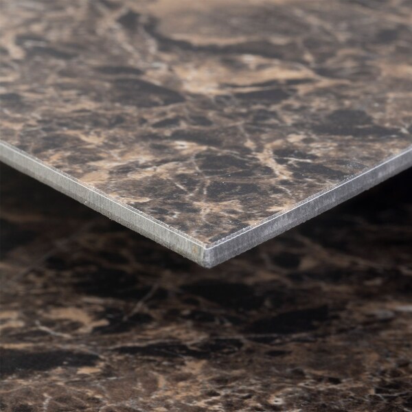 Lucida Surfaces LUCIDA SURFACES, MosaiCore Smoke Stone  Rhombus 9.75 in. x17 in. 3mm 28MIL Glue Down Luxury Vinyl Tiles , 26PK - SC-4252