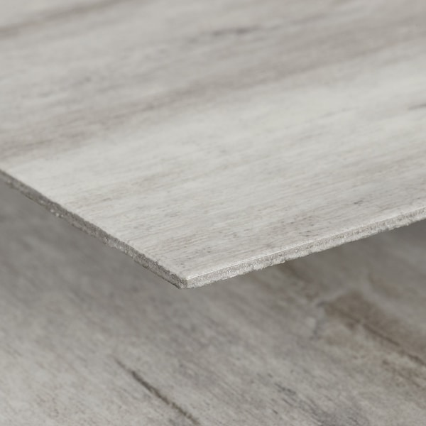 Lucida Surfaces LUCIDA SURFACES, BaseCore Winter 6 in. x36 in. 2mm 12MIL Peel & Stick Vinyl Plank , 55PK - BC-908PLT