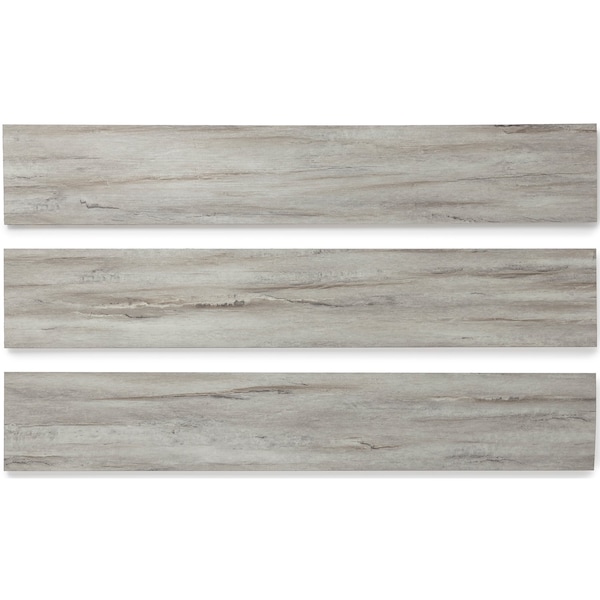 Lucida Surfaces LUCIDA SURFACES, BaseCore Winter 6 in. x36 in. 2mm 12MIL Peel & Stick Vinyl Plank , 55PK - BC-908PLT