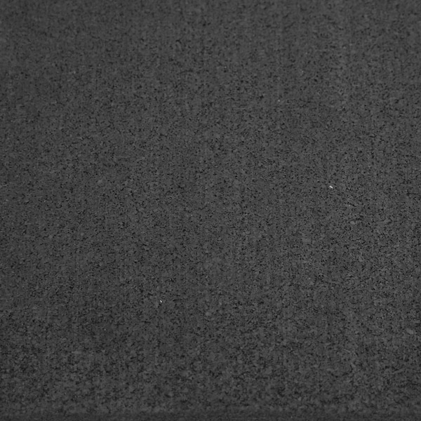 Rubber-Cal Rubber Cal "Elephant Bark" Rubber Flooring - 1/4 in. x 4 ft. x 2.5 ft. - Black - 03_101_WAB