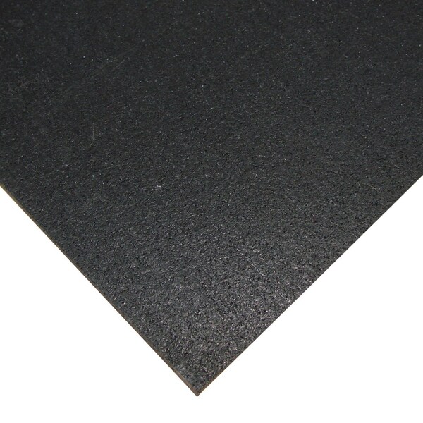 Rubber-Cal Rubber Cal "Elephant Bark" Rubber Flooring - 1/4 in. x 4 ft. x 2.5 ft. - Black - 03_101_WAB