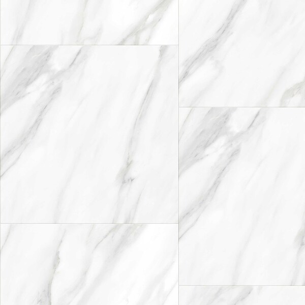 Lucida Surfaces LUCIDA SURFACES, MosaiCore Blanco Ibiza Hexagon 8.8 in. x10.375 in. 3mm 28MIL Glue Down Luxury Vinyl Tiles , 99PK - SC-4156PLT