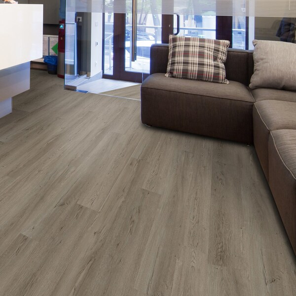 Lucida Surfaces LUCIDA SURFACES, GlueCore Lava 7 5/16 in. x48 in. 3mm 22MIL Glue Down Luxury Vinyl Planks , 60PK - GC-310PLT