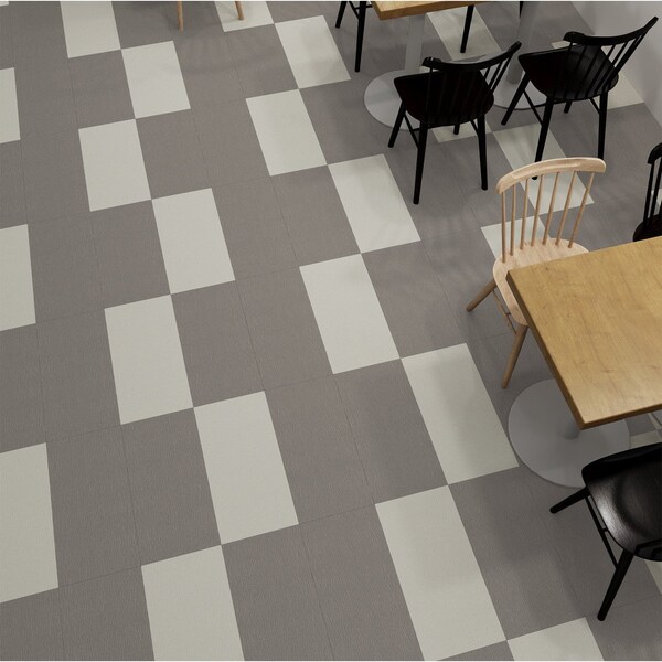 Lucida Surfaces LUCIDA SURFACES, FabCore Carbon Knit 12 in. x 24 in. 3mm 28MIL Glue Down Luxury Vinyl Tiles (36 sq.ft), 18PK - FC-3703