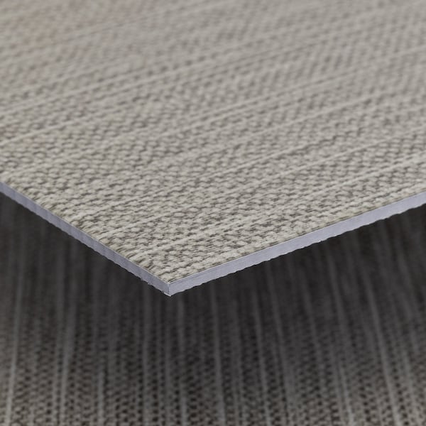 Lucida Surfaces LUCIDA SURFACES, FabCore Carbon Knit 12 in. x 24 in. 3mm 28MIL Glue Down Luxury Vinyl Tiles (36 sq.ft), 18PK - FC-3703