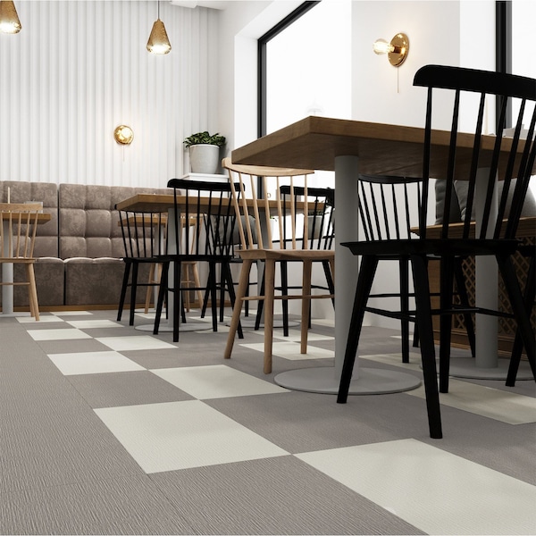 Lucida Surfaces LUCIDA SURFACES, FabCore Carbon Knit 12 in. x 24 in. 3mm 28MIL Glue Down Luxury Vinyl Tiles (36 sq.ft), 18PK - FC-3703