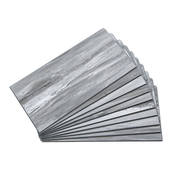 Palisade Vinyl Wall Tile 23.2"L x 11.1"W in Hermitage Granite (Carton of 10) - 53504