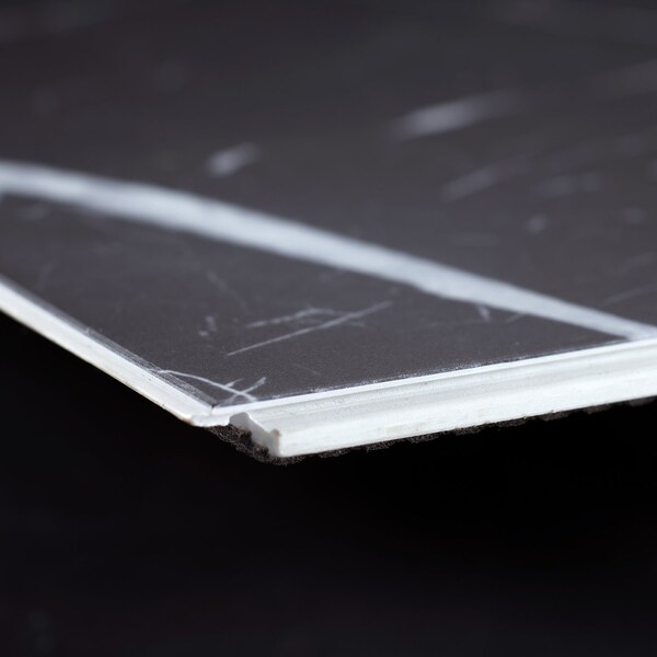 Lucida Surfaces LUCIDA SURFACES, TerraCore Nero Marquina 12 in. x24 in. 7mm 22MIL Interlocking Luxury Vinyl Tiles, 54PK - TC-606PLT