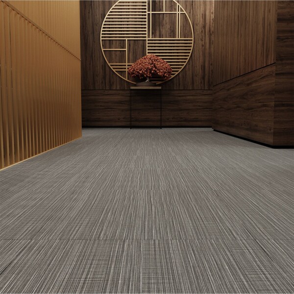 Lucida Surfaces LUCIDA SURFACES, FabCore Granite Weave 12 in. x24 in. 3mm 28MIL Glue Down Luxury Vinyl Tiles , 60PK - FC-3605PLT