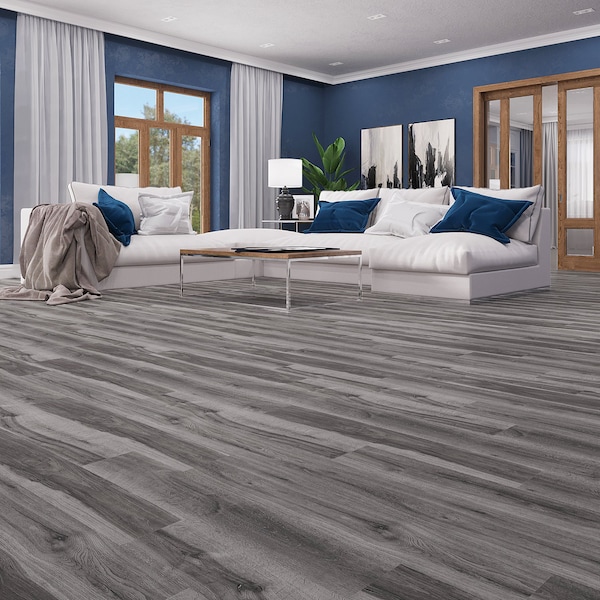 Lucida Surfaces LUCIDA SURFACES, BaseCore Kiln 6 in. x 36 in. 2mm 12MIL Peel & Stick Vinyl Plank (54 sq.ft), 36PK - BC-907