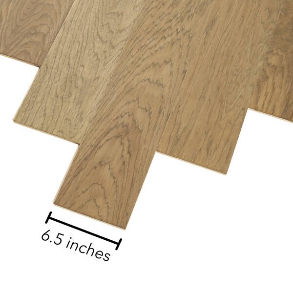 Mohawk Advance Natural Engineered Wood w/ Long-lasting Finish in Jute Hickory, 6.5 in. x 9.5-48 in. - LFW05-99