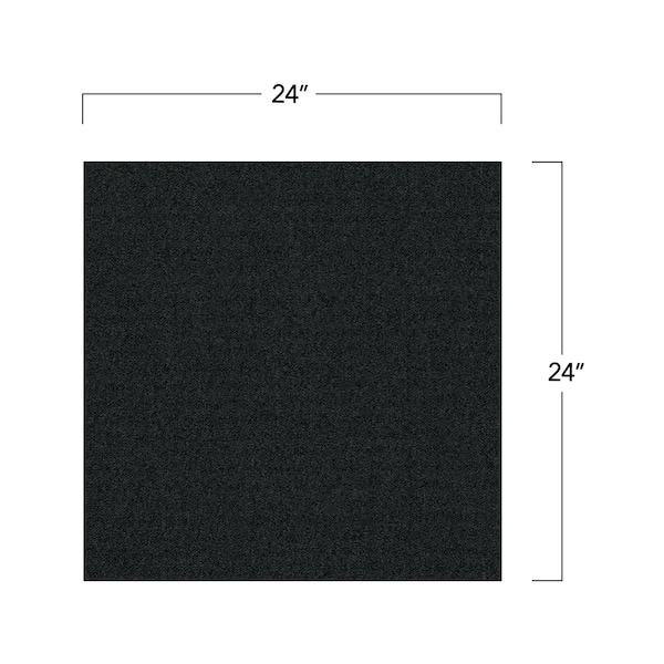 Mohawk Mohawk Advance 24 x 24 Carpet Tile with Colorstrand Nylon Fiber in Carbon 96 sq ft per carton - EQ306-989