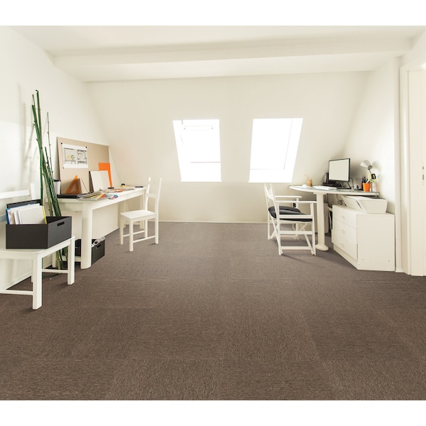 Mohawk Mohawk Basics 24 x 24 Carpet Tile SAMPLE with EnviroStrand PET Fiber in Earth Tone - EB300-869