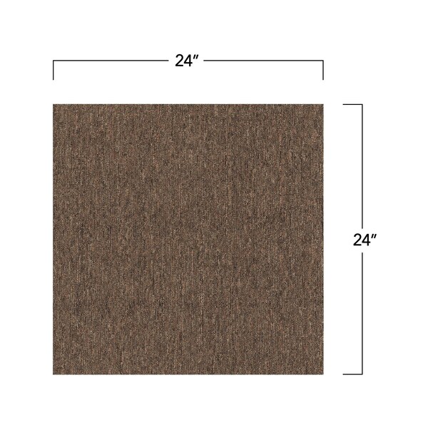 Mohawk Mohawk Basics 24 x 24 Carpet Tile SAMPLE with EnviroStrand PET Fiber in Earth Tone - EB300-869