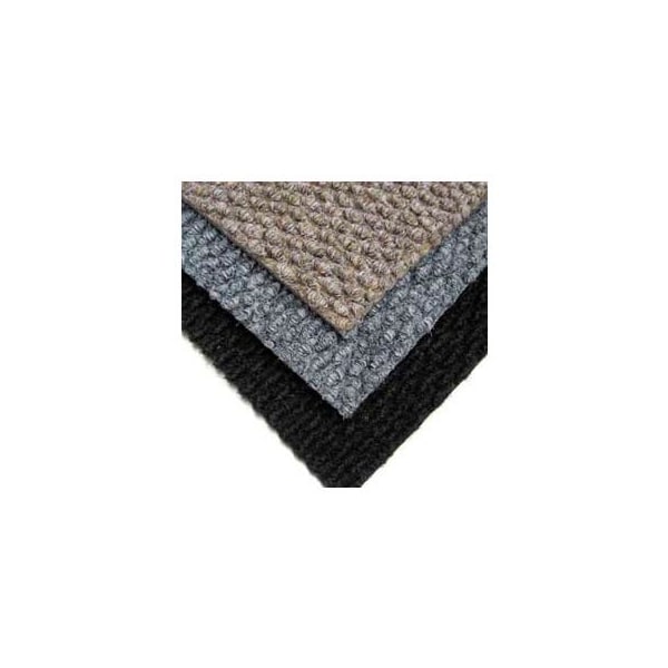 Pawling Berber Polypropylene Carpet Tiles, 19-11/16"L X 19-11/16"W, 1/2" H, Slate Gray - EM-22-71