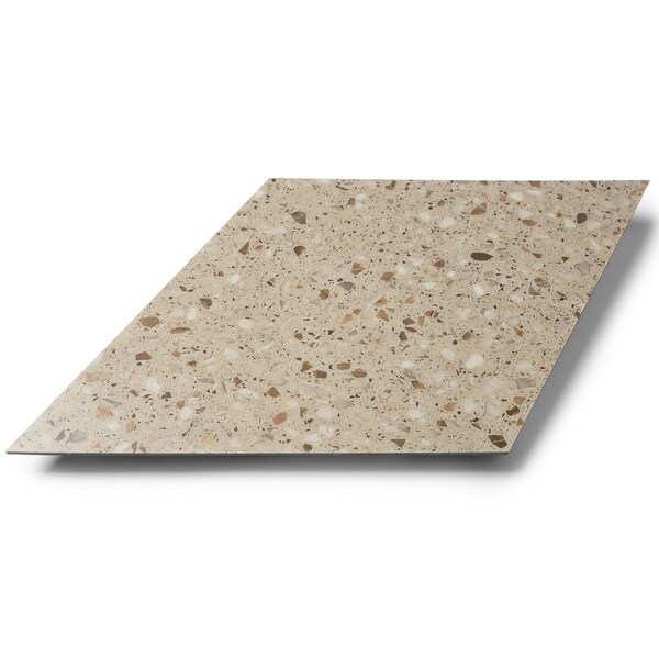 Lucida Surfaces LUCIDA SURFACES, MosaiCore Desert Rock  Rhombus 9.75 in. x17 in. 3mm 28MIL Glue Down Luxury Vinyl Tiles , 99PK - SC-4255PLT