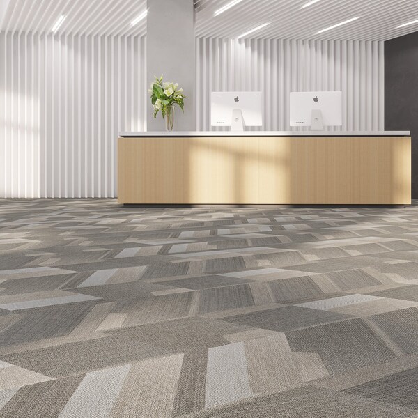 Lucida Surfaces LUCIDA SURFACES, MosaiCore Sahara Braid  Rhombus 9.75 in. x17 in. 3mm 28MIL Glue Down Luxury Vinyl Tiles , 99PK - SC-4208PLT