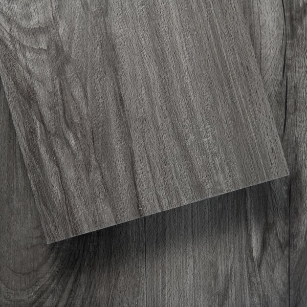 Lucida Surfaces LUCIDA SURFACES, GlueCore Harbor Gray 7 5/16 in. x48 in. 3mm 22MIL Glue Down Luxury Vinyl Planks , 60PK - GC-313PLT