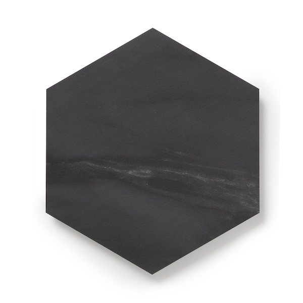 Lucida Surfaces LUCIDA SURFACES, MosaiCore Meteorite Hexagon 8.8 in. x10.375 in. 3mm 28MIL Glue Down Luxury Vinyl Tiles , 25PK - SC-4157