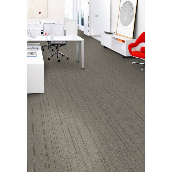 Mohawk Mohawk Basics 24 x 24 Carpet Tile SAMPLE with EnviroStrand PET Fiber in Dime - EB301-959