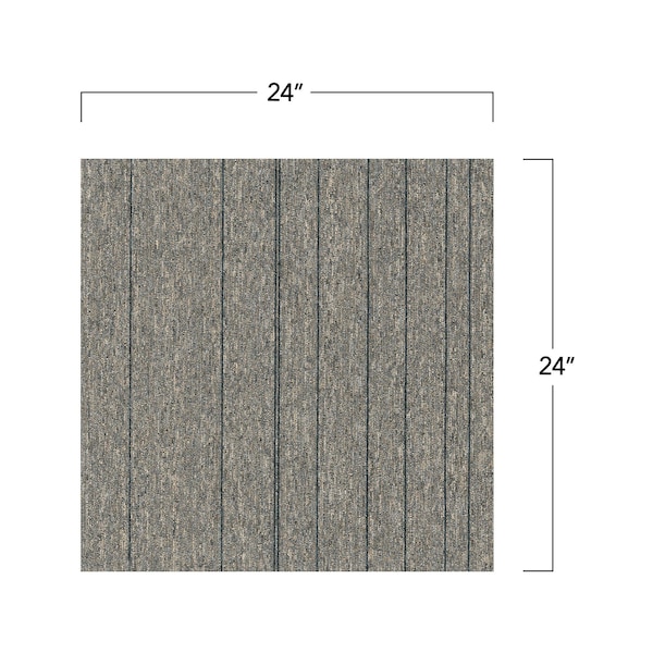 Mohawk Mohawk Basics 24 x 24 Carpet Tile SAMPLE with EnviroStrand PET Fiber in Dime - EB301-959
