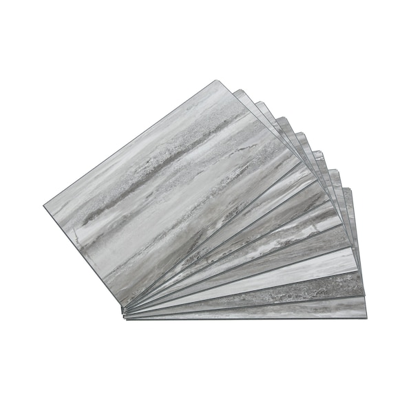 Palisade Vinyl Wall Tile 25.6"L x 14.8"W in Hermitage Granite (Carton of 8) - 53004